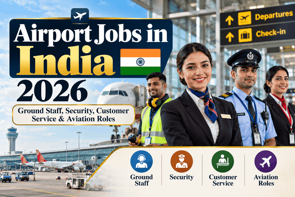 Airport Jobs in India 2026 – Ground Staff, Security, Customer Service & Aviation Roles