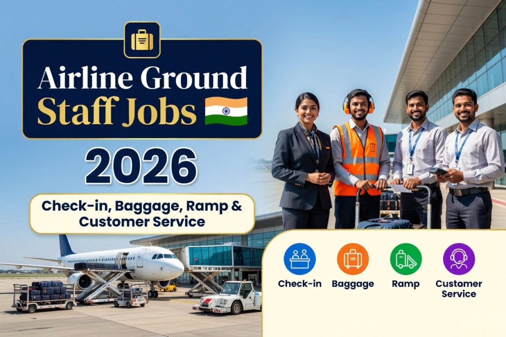 Airline Ground Staff Jobs 2026 – Check-in, Baggage, Ramp & Customer Service Airline Ground Staff Jobs 2026 – Check-in, Baggage, Ramp & Customer Service