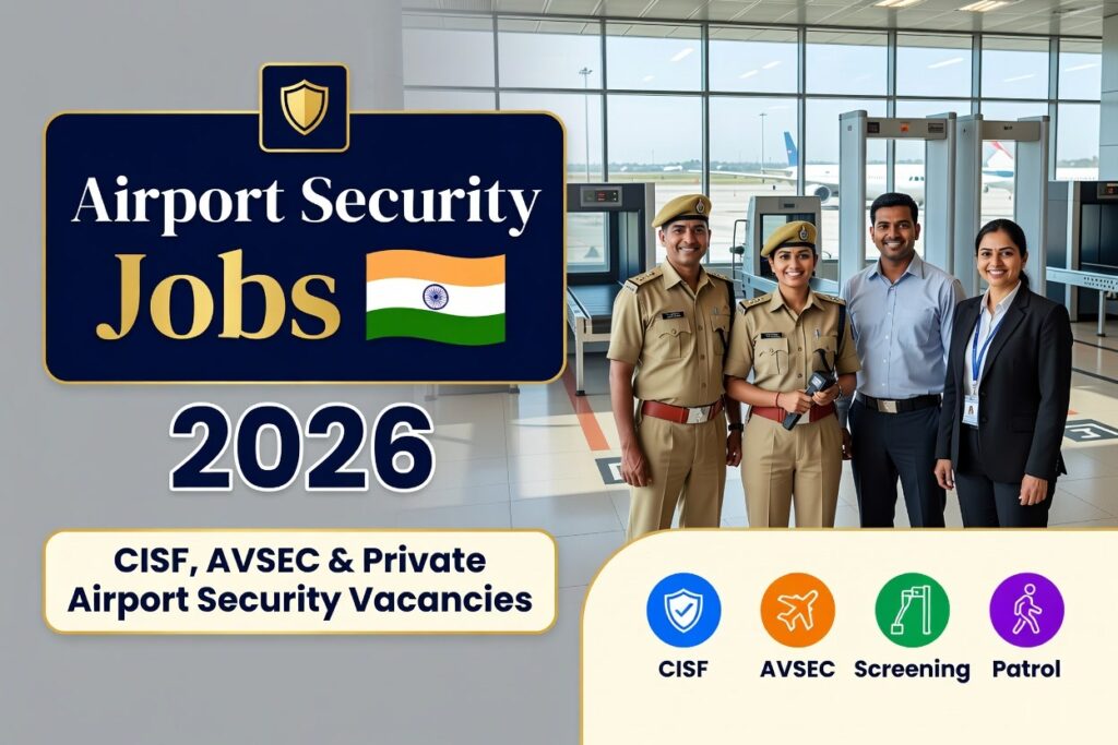 Airport Security Jobs 2026 – CISF, AVSEC & Private Airport Security Vacancies
