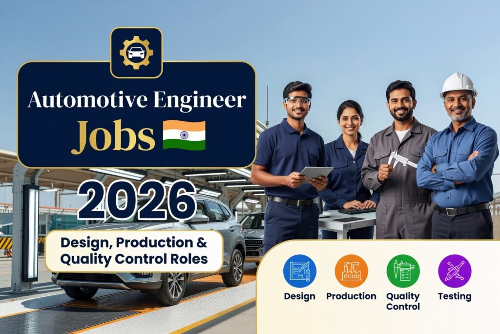 Automotive Engineer Jobs 2026 – Design, Production & Quality Control in Auto Industry Automotive Engineer Jobs 2026 – Design, Production & Quality Control in Auto Industry