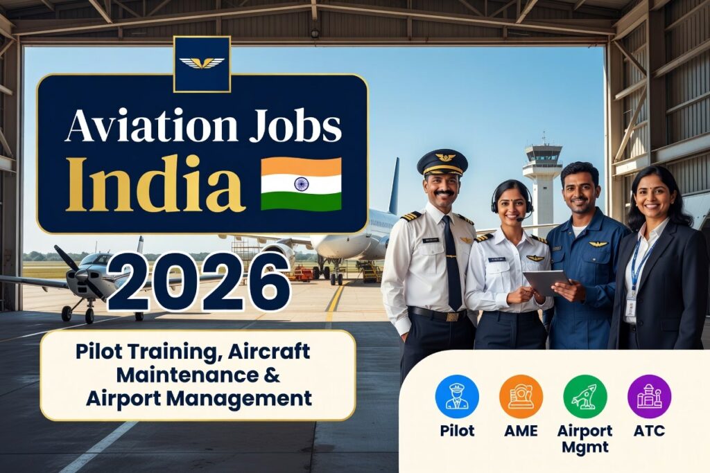Aviation Jobs India 2026 – Pilot Training, Aircraft Maintenance & Airport Management