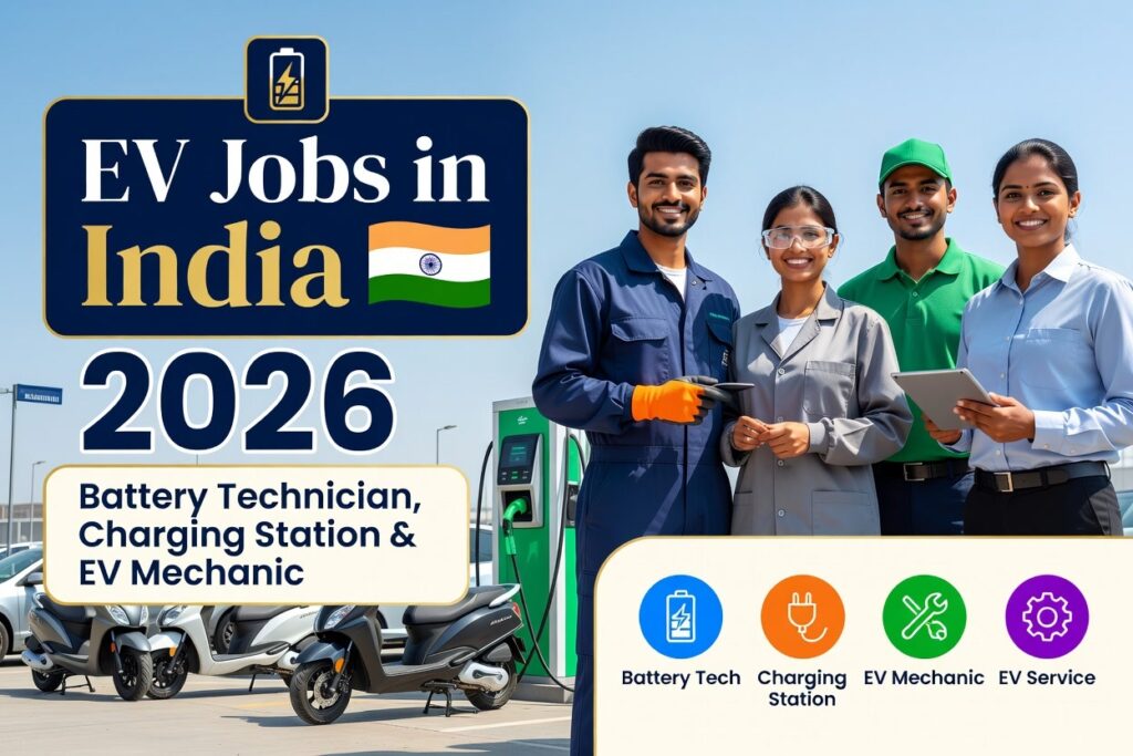 EV & Electric Vehicle Jobs 2026 – Battery Technician, Charging Station & EV Mechanic EV & Electric Vehicle Jobs 2026 – Battery Technician, Charging Station & EV Mechanic