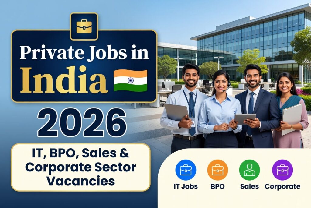 Private Jobs in India 2026 – IT, BPO, Sales & Corporate Sector Vacancies